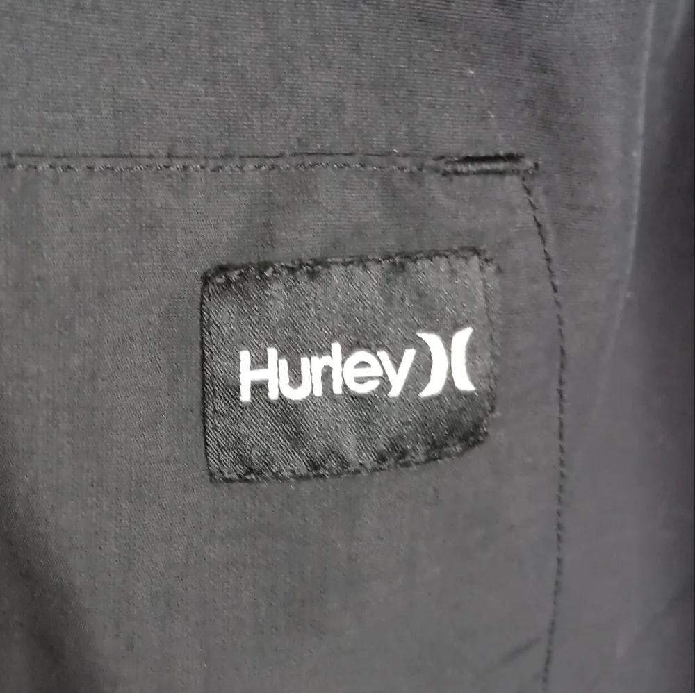 Hurley Men's Black Windbreaker / Rain Jacket_XL